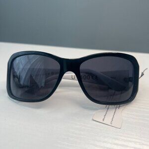 Indy Maui Black Oversized Wrap Sunglasses, With Case and Cloth